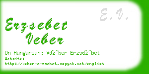 erzsebet veber business card